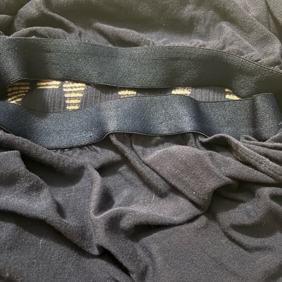 A Pea in the Pod Nursing Mini Sleeveless Blue and Tan Pleated Sundress w Pockets - Picture 7 of 14